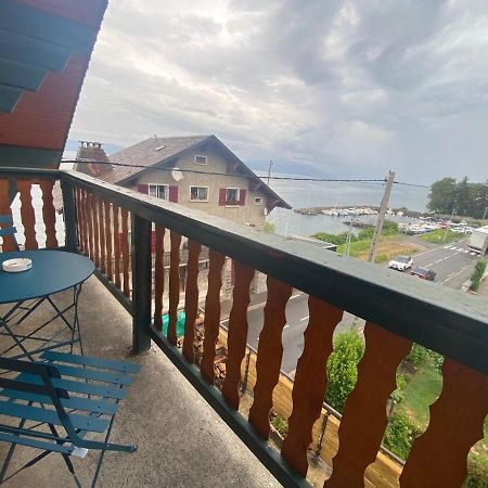 BORD DE LAC,2 chambres SUPERBE VUE LAC 5mn Evian Lugrin Exterior foto