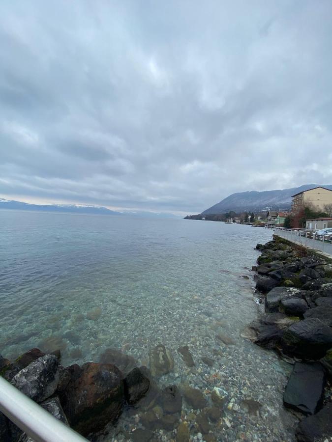 BORD DE LAC,2 chambres SUPERBE VUE LAC 5mn Evian Lugrin Exterior foto